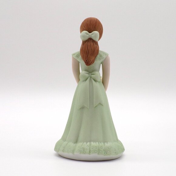 ENESCO Growing up Birthday Girls Figurine 11 Brown Hair Cake Porcelain VTG 1982 - Picture 6 of 11